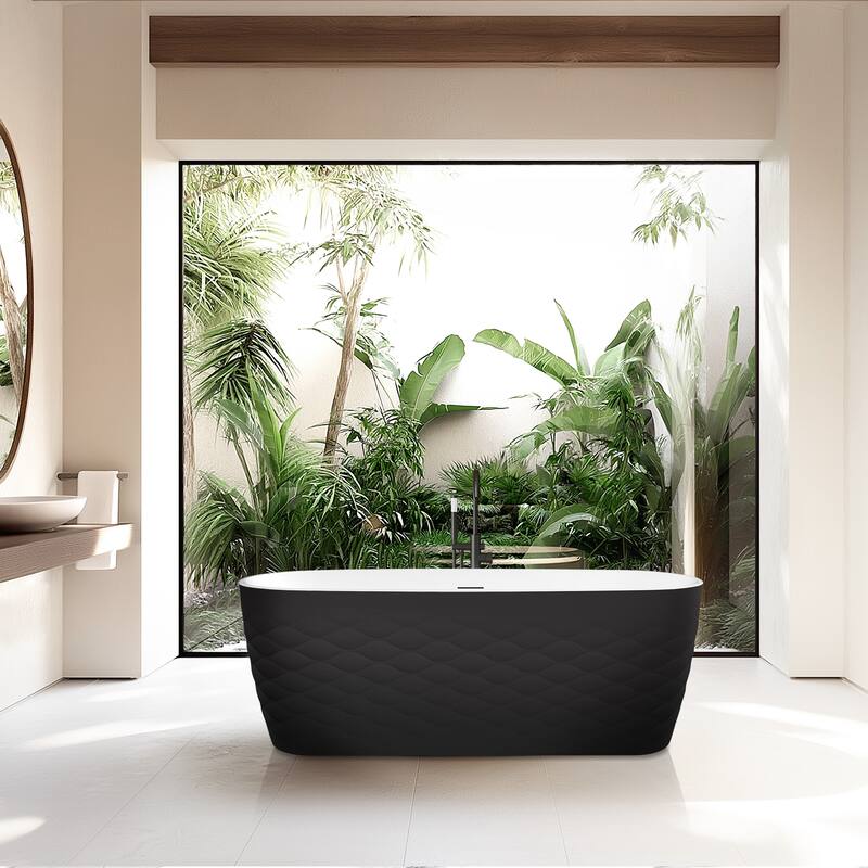 London Freestanding Acrylic Soaking Bathtub