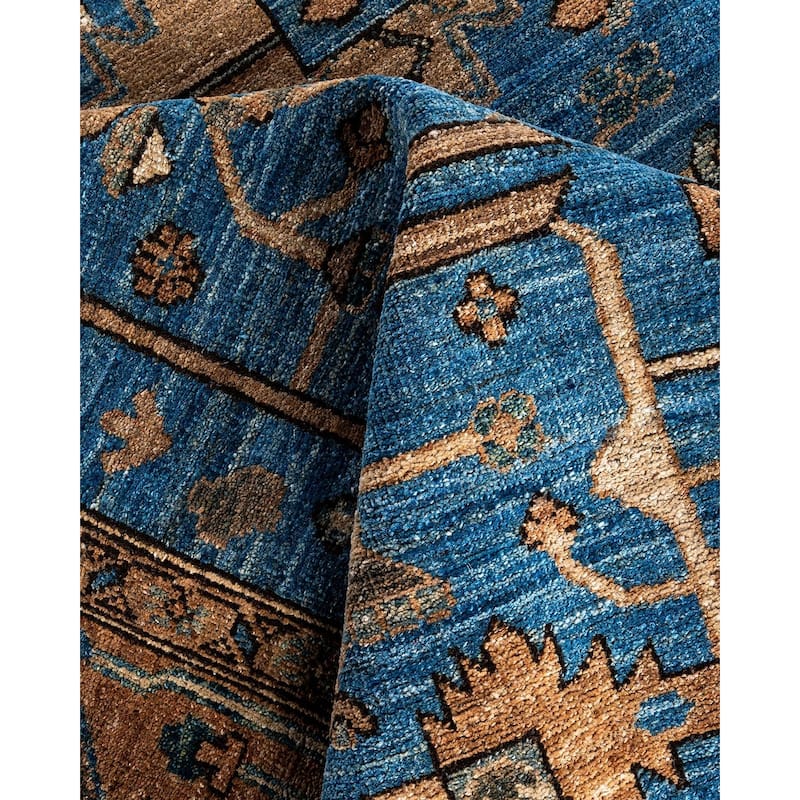 Serapi One-of-a-Kind Hand-Knotted Area Rug - Light Blue, 8' 0" x 10' 0" - 8' 0" x 10' 0"