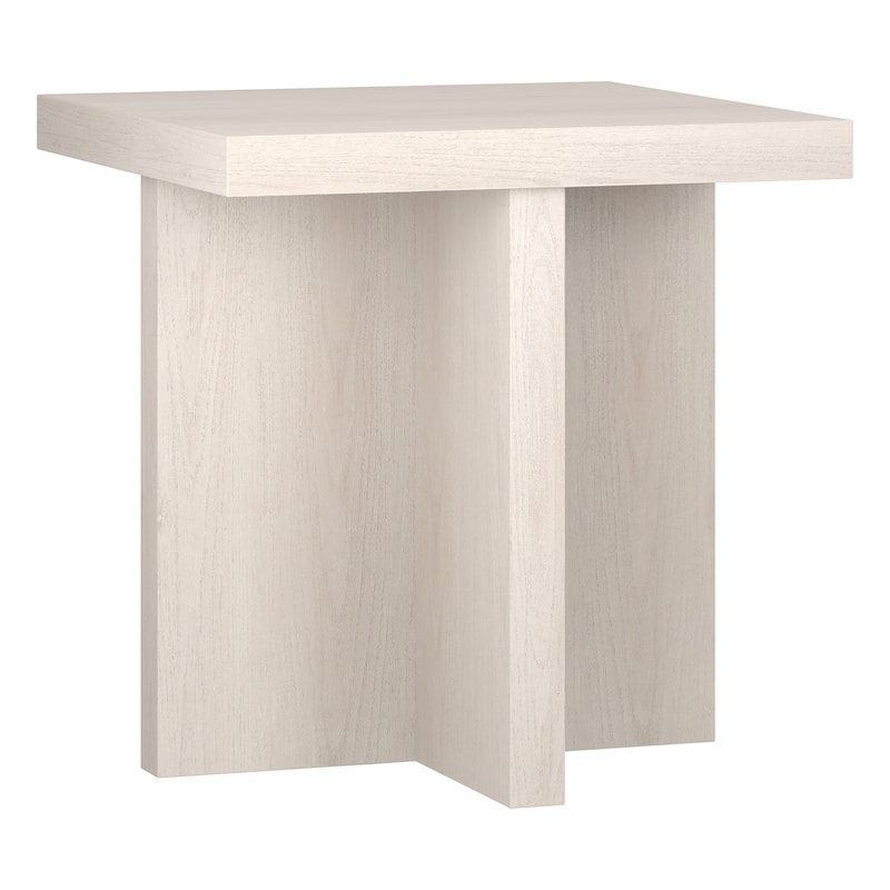 Elna 22" Wide Square Side Table - 22" Wide - Alder White