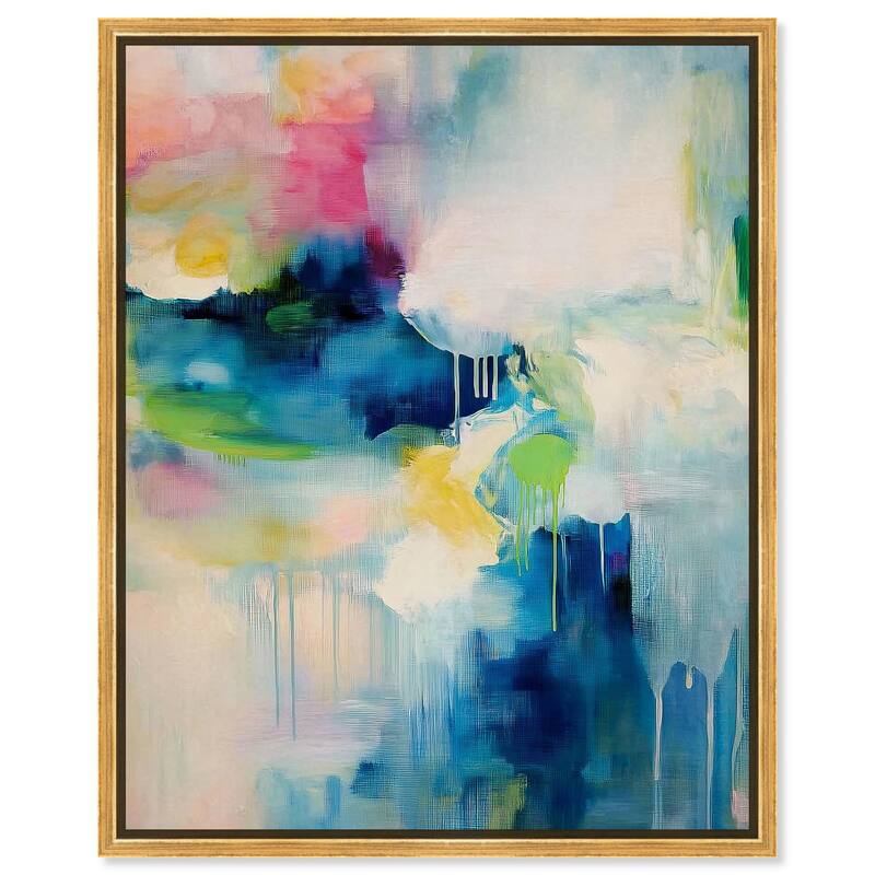 Prismatic Weeps Color III Canvas by Art Remedy - 36" x 45" - Gold