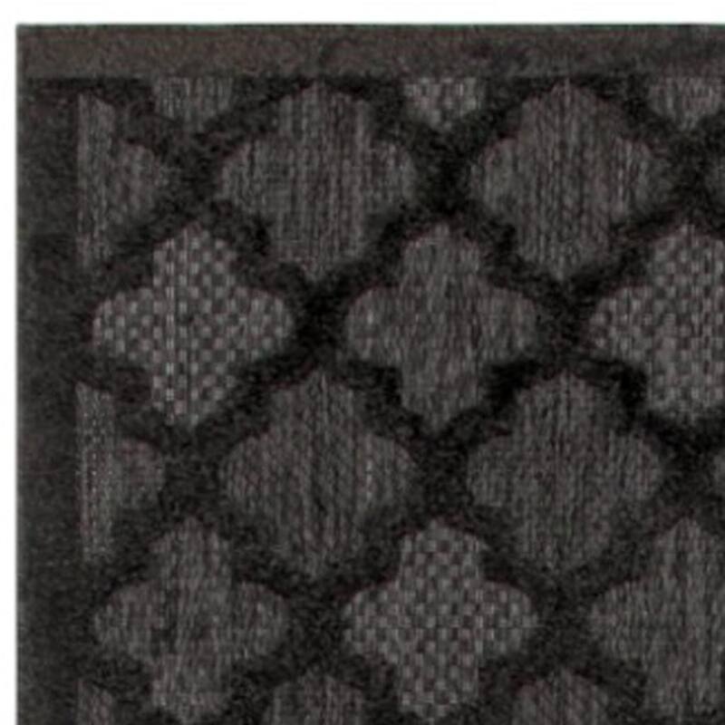 HomeRoots Trellis Contemporary Runner Outdoor Rug - 12' Runner