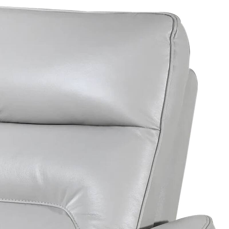 Teren Power Recliner Chair, Rich Taupe Leather Match, Foam