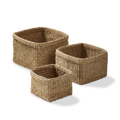 Square Folding Basket S/3