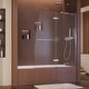 preview thumbnail 1 of 13, DreamLine Aqua Ultra 48 in. W x 58 in. H Frameless Hinged Tub Door - 48" W - 48" W Chrome Finish