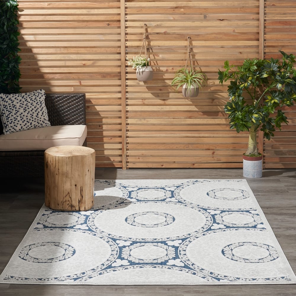 Nourison Calobra Boho Medallion Indoor Outdoor Area Rug
