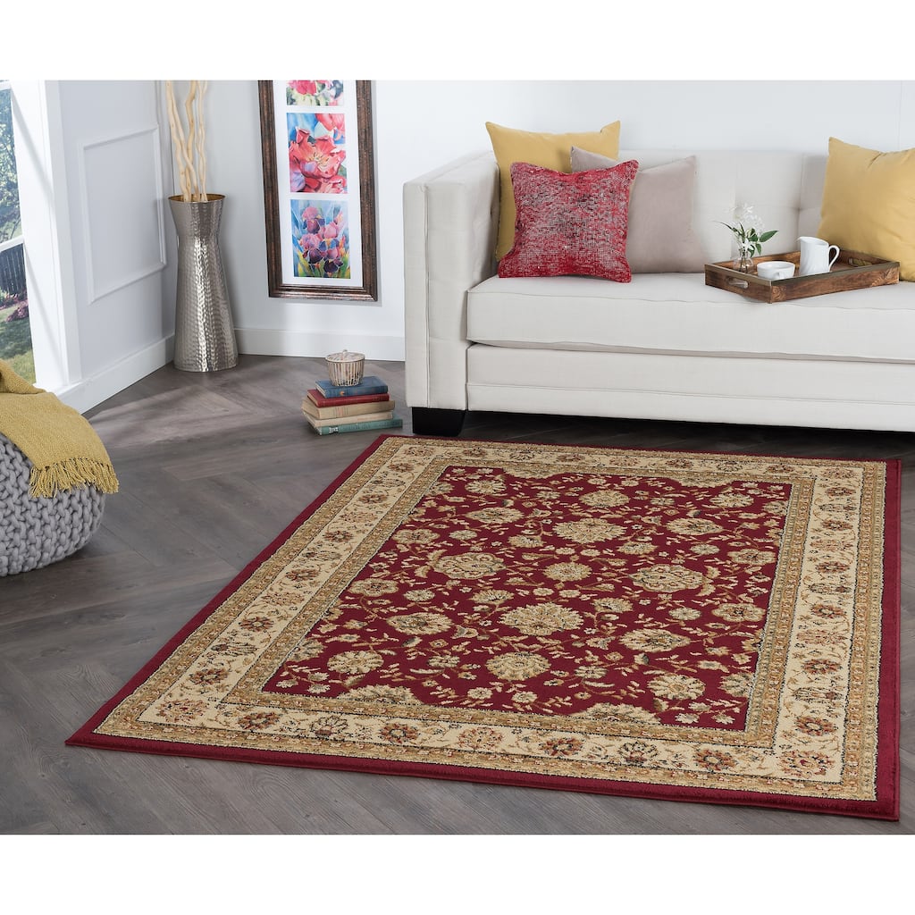 Rhythm Transitional Floral Indoor Area Rug