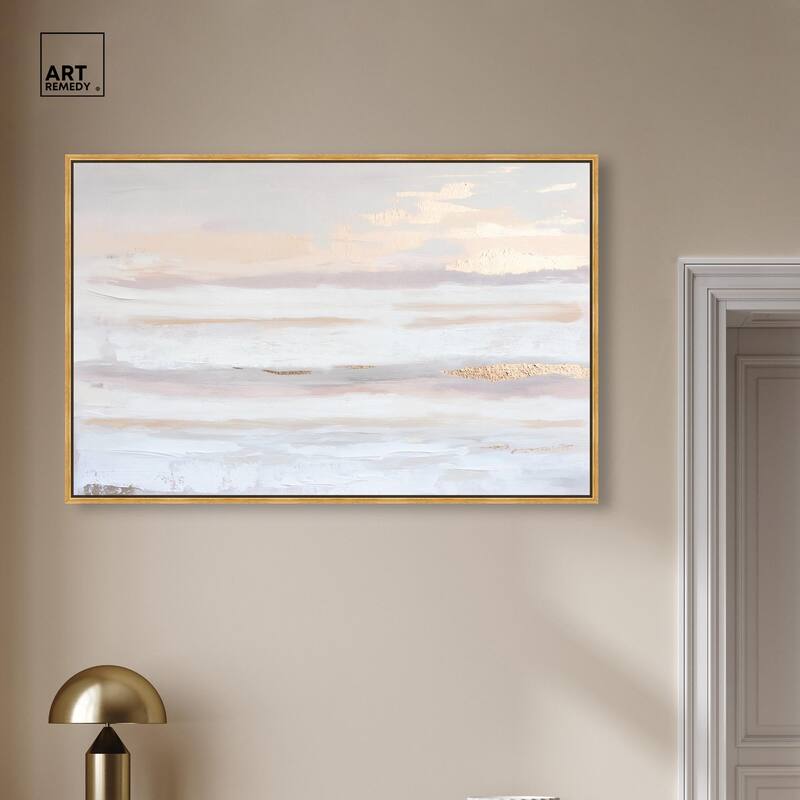 Gilded Dawn Canvas by Art Remedy