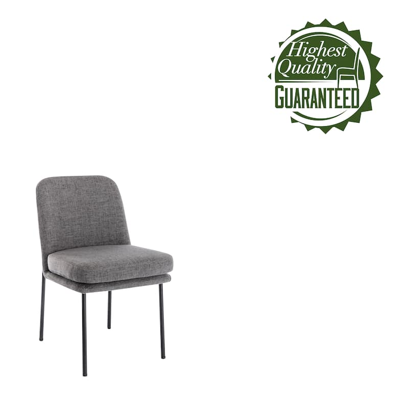 Porthos Home Lyra Fabric Upholstered Dining Chairs with Iron Legs, Set of 2