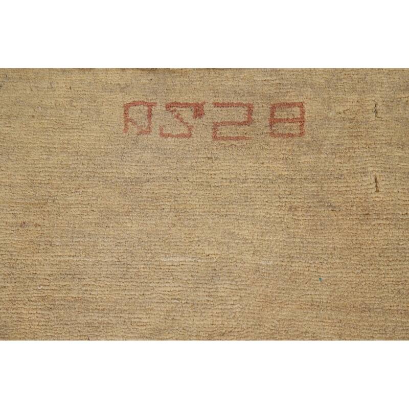 Contemporary Gabbeh Oriental Foyer Rug Handmade Wool Carpet - 3'3"x 4'9"