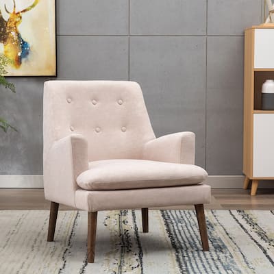Porthos Home Gaelen Tufted Rubberwood Accent Chair