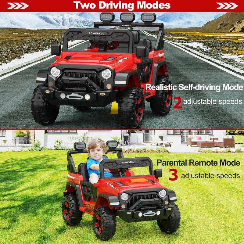 12V Kids Ride On Truck Car with Parent Remote Control for Best Kids Gift