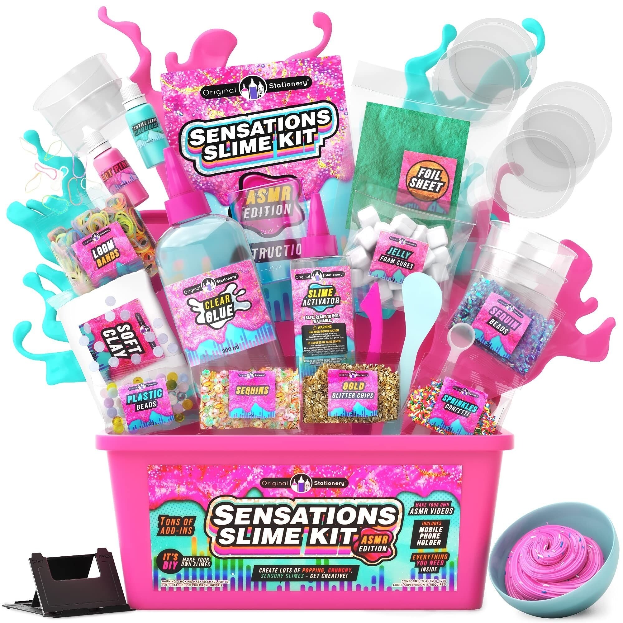 ASMRスターターキット Original Stationery Sensations Slime Kit, ASMR Slime Kit to Make