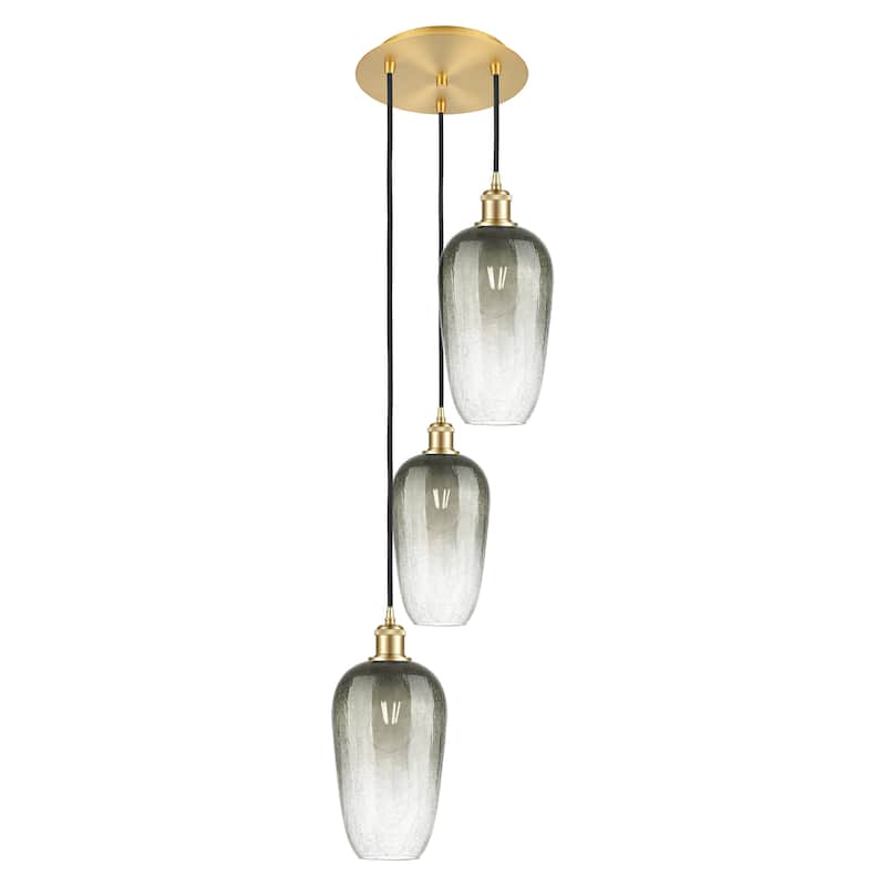 Innovations Lighting Endless Possibilities Ballston - Brookhaven Flute - 3 Light 14" Cord Hung Multi Pendant