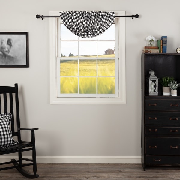 Annie Buffalo Check Balloon Valance - Balloon Valance 60x15