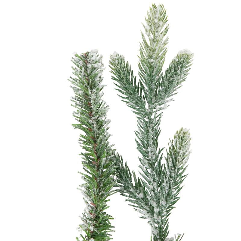 Real Touch™️ Flocked Snowcap Grove Fir Artificial Christmas Garland - 7' x 15" - Unlit