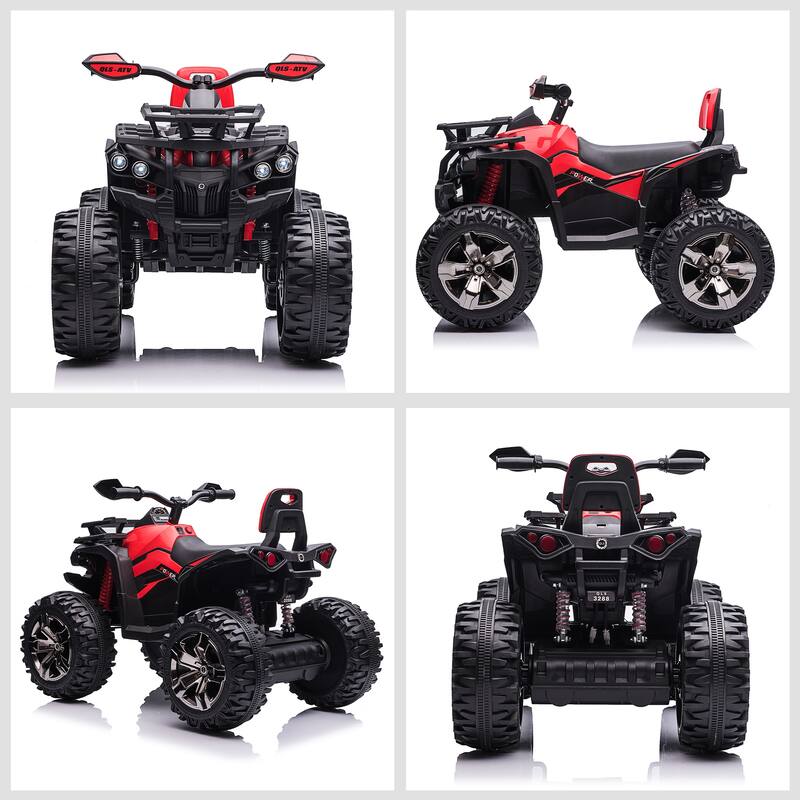 12V Beach Car for Kids with USB, Ride on Motor Vehicle Toy with Music, Children's Car with Wear-Resistant Tires