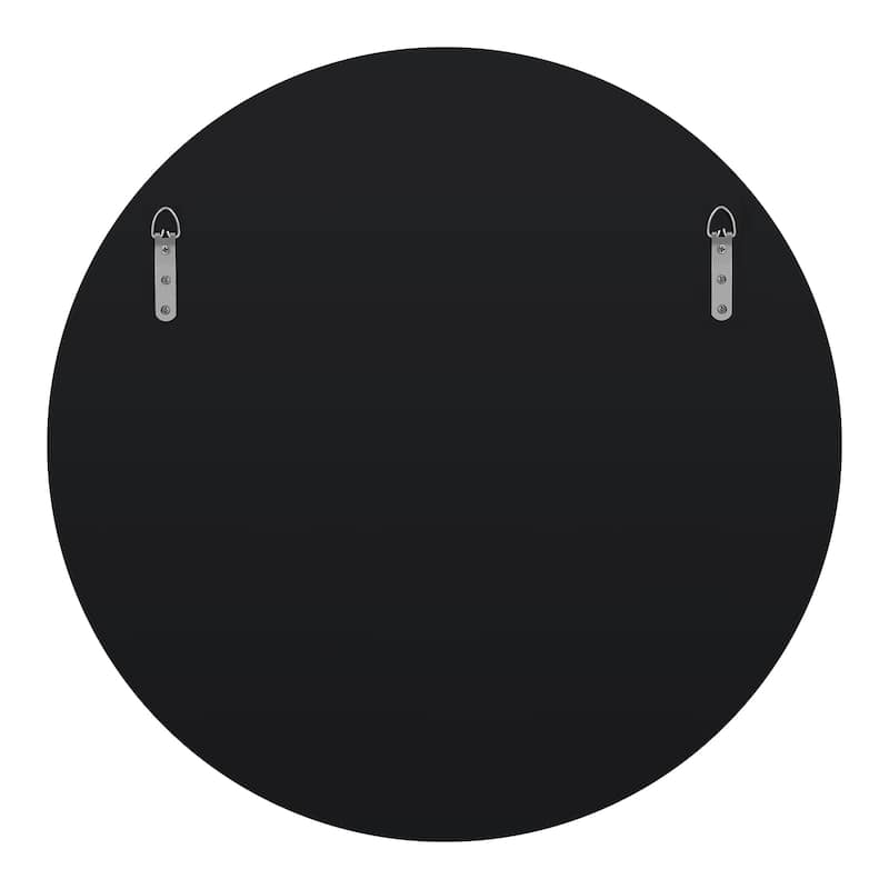Large Round Accent Beveled Wall Mirror