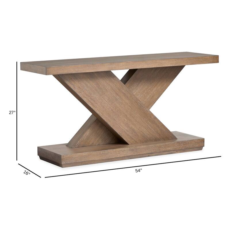 Magnussen Home Lansbury Antique Wheat Rectangular Sofa Table - 54''W x 16''D x 27''H