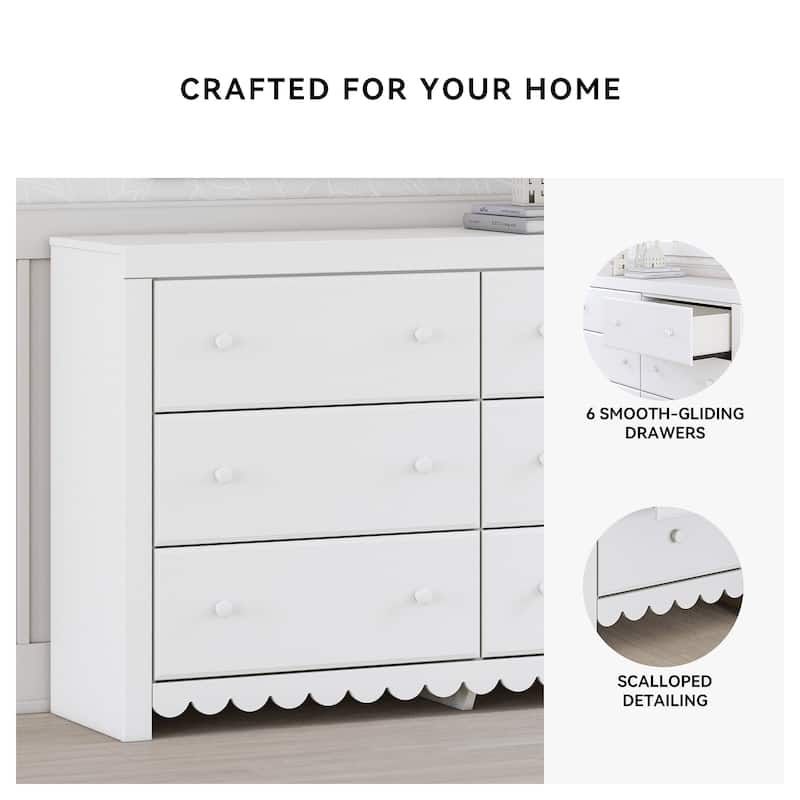 Signature Design by Ashley Mollviney White Dresser