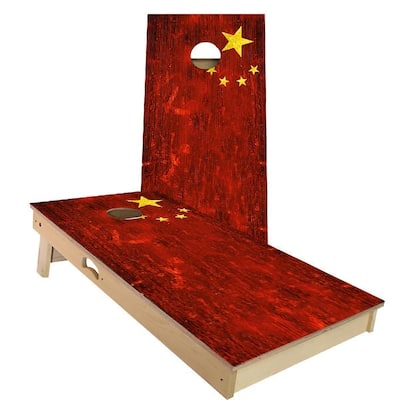 China Flag Outdoor Cornhole Board Set
