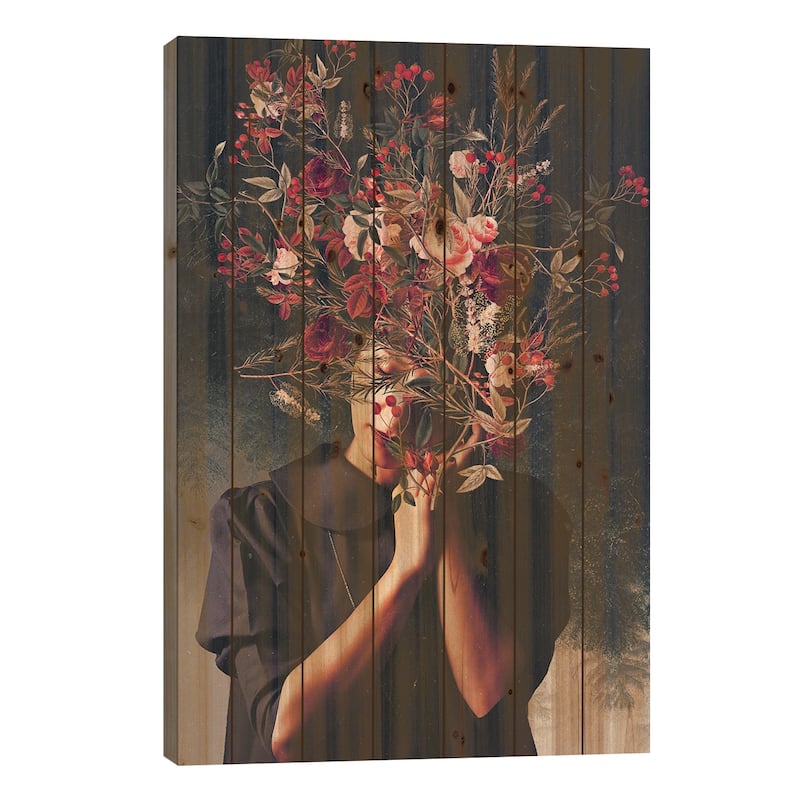 The Autumns After I Found You Print On Wood by Frank Moth - Multi-Color - 26x18x1.5