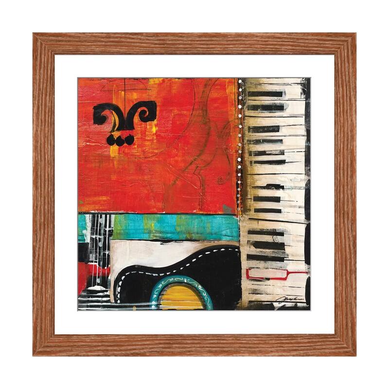 iCanvas "Sheet Music IV" by Liz Jardine - Walnut - 24x24x1