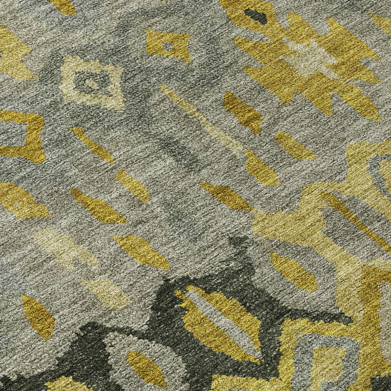 Machine Washable Indoor/ Outdoor Boho Moroccan Chantille Rug