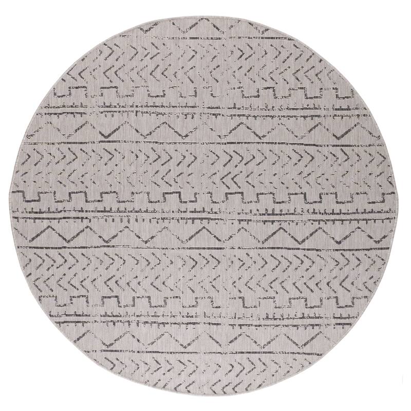 Beverly Rug Dark Grey Trellis Indoor Outdoor Rug, Outside Carpet for Patio, Deck, Porch