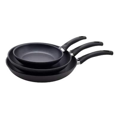 BALLARINI Arezzo by HENCKELS 3-pc Nonstick Fry Pan Set, Made In Italy - Black