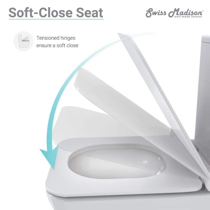 Concorde One Piece Square Left Side Flush Handle Toilet 1.28 gpf