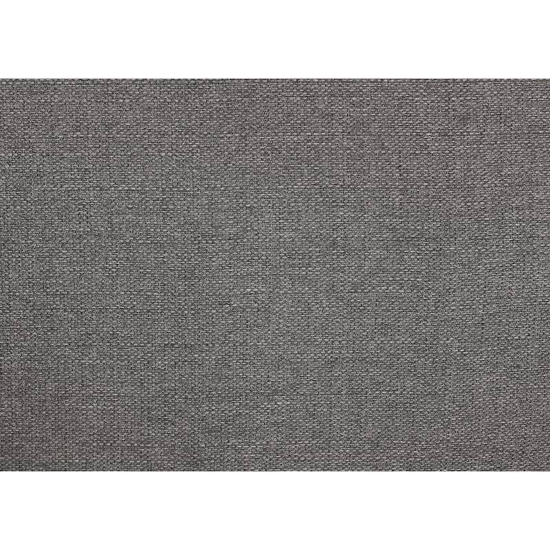 Knoxville Grey and Espresso Upholstered Stool with Footrest (Set of 2)
