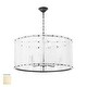 preview thumbnail 1 of 3, Quorum International 8575-8 Prestige 8 Light 30" Wide Pendant with Aged Brass