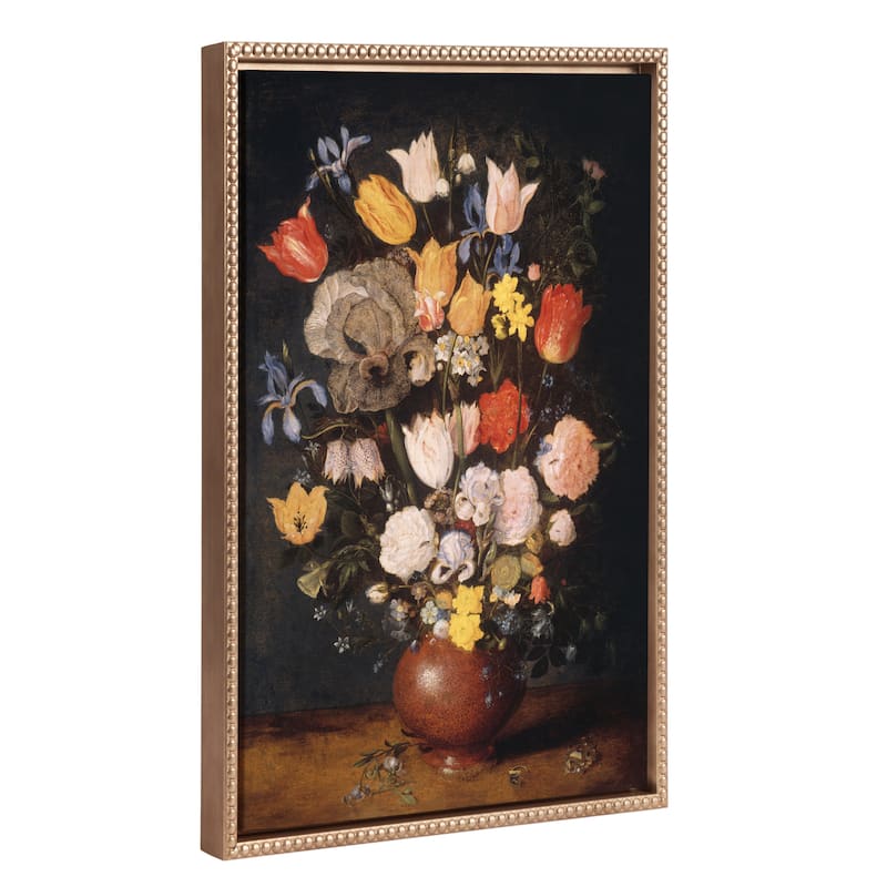Sylvie Beaded Flowers in Vase Canvas by Art Institute of Chicago - 18x24