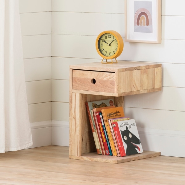 South Shore Sweedi Solid Wood 1-Drawer Nightstand. Opens flyout.
