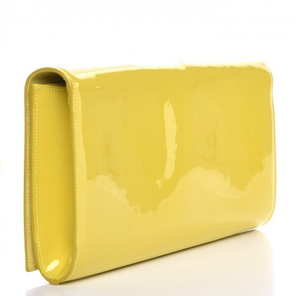 ysl yellow clutch