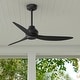 preview thumbnail 1 of 18, Hunter 52" Mazzini Ceiling Fan, Handheld Remote - ENERGY STAR - Casual Modern - Damp Rated! Matte Black