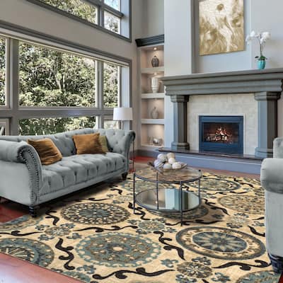 Modern Contemporary Geometric Lattice Runner or Area Rug by Superior