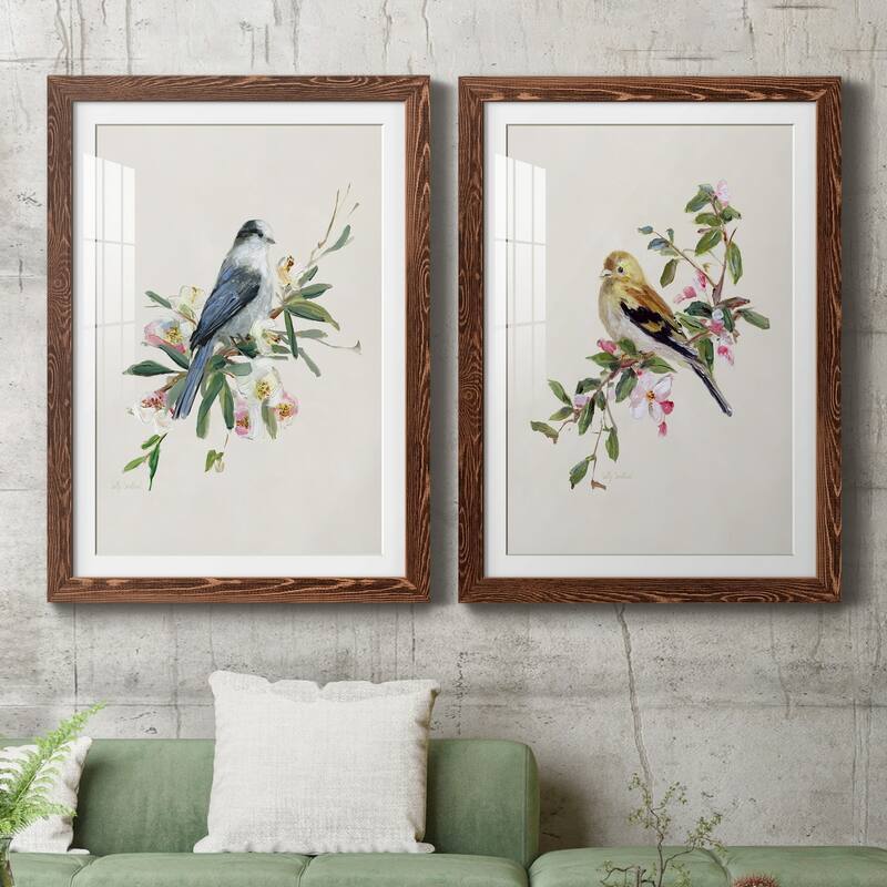 Spring Song Gray Jay-Premium Framed Print - Ready to Hang