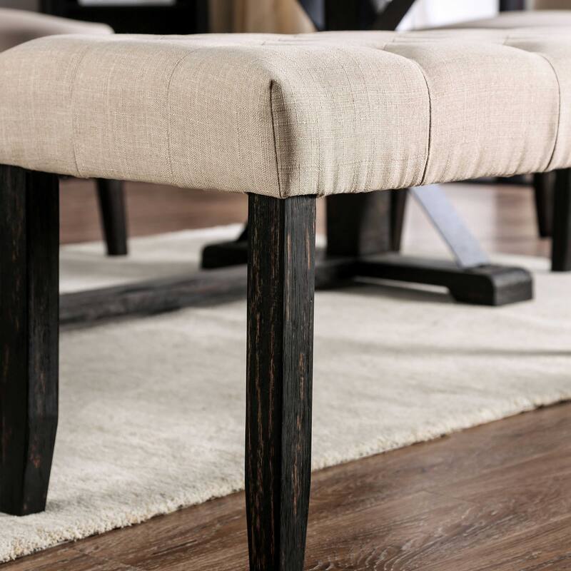 Copper Grove Chalwa Rustic Tufted 48-inch Dining Bench