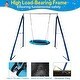 preview thumbnail 4 of 6, Metal Swing Stand With Saucer Outdoor Playground Metal Swing Set For Kids Outdoor Play Equipment