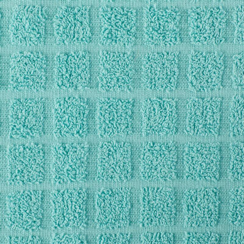 DII Solid Windowpane Terry Dishcloth Set of 6