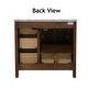 preview thumbnail 7 of 6, KitchenBathCollection California 36" Bathroom Vanity with Matte White Top