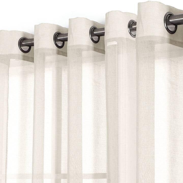 Manhattan Dolly Sheer Grommet Window Curtain Panel, 54x90 Inches - 54 x 90 Inches