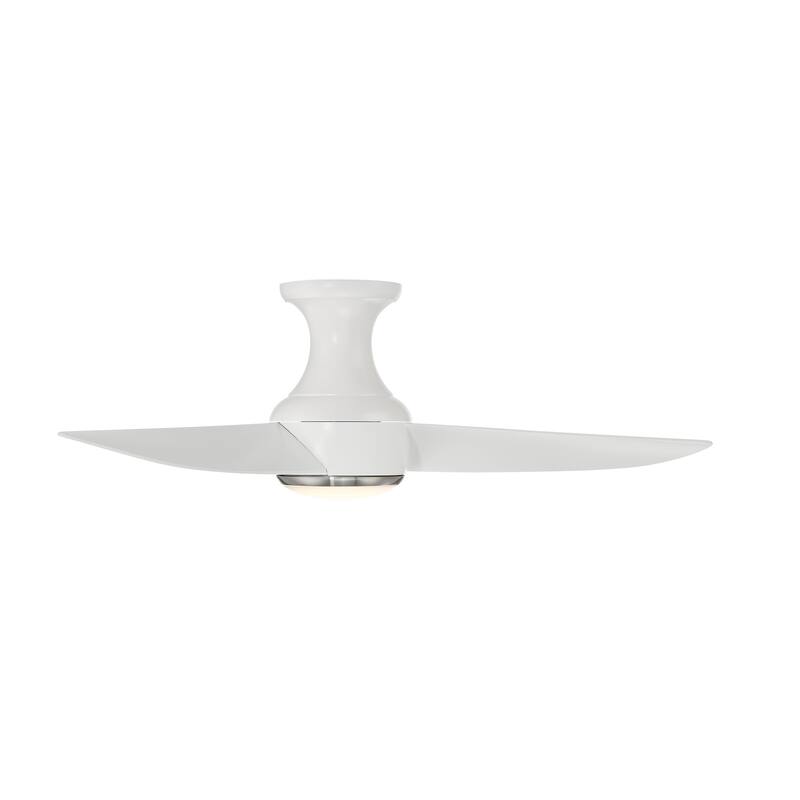 Corona 3-Blade Smart FlushMount Ceiling Fan 44in 3000K LED & Remote - N/A