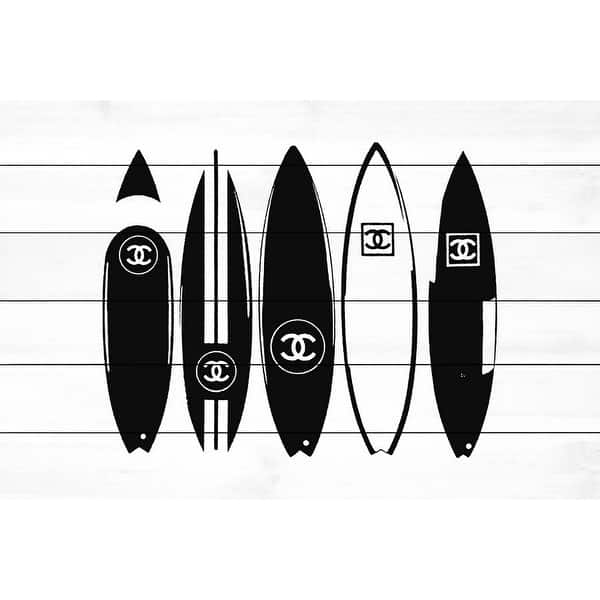 Coco Chanel Surfboard Canvas Wall Art