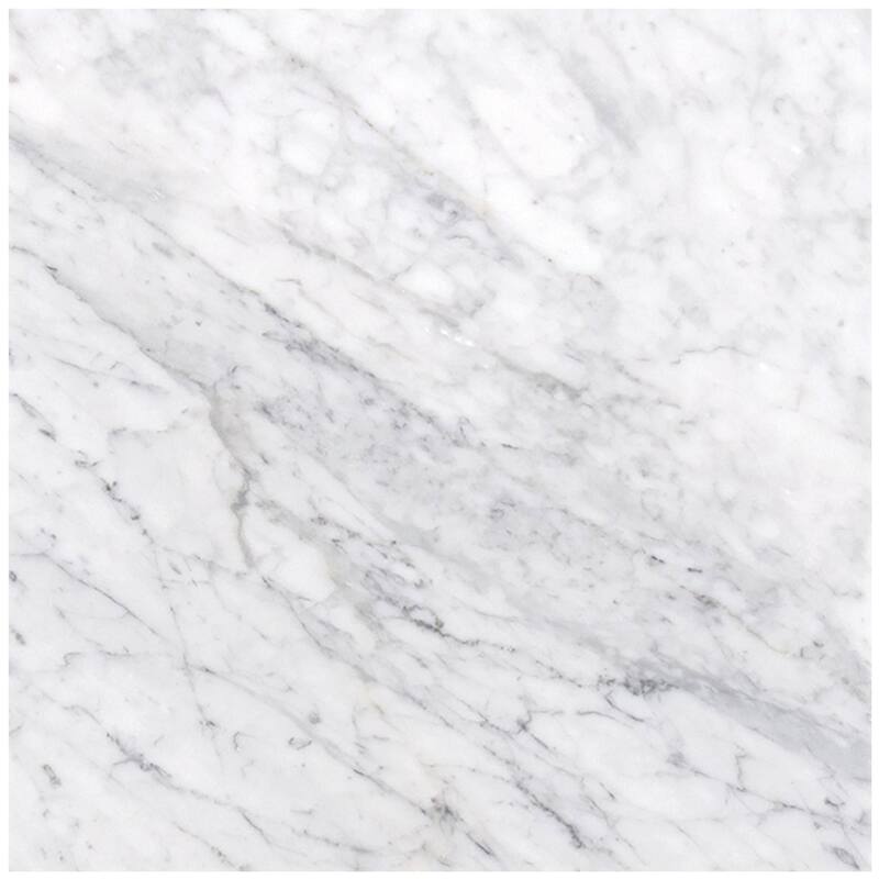 Ackland AKTMT12X12H-CA 12" x 12" Marble Solid Floor and Wall Tile - - Carrara White