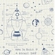 preview thumbnail 1 of 1, Seabrook Designs Day Dreamers Rocket Ship Unpasted Wallpaper 20.5 in. W x 33 ft. L - White and Navy