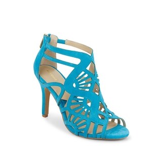 Adrienne Vittadini Womens Gaven Suede Peep Toe Classic Pumps Aqua Size 6.5 Adrienne Vittadini Womens Gaven Suede Peep Toe Classic Pumps Aqua Size 6.5
