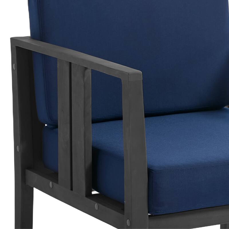 5-Piece Casual Outdoor Patio Furniture Set In Solid Teak Wood