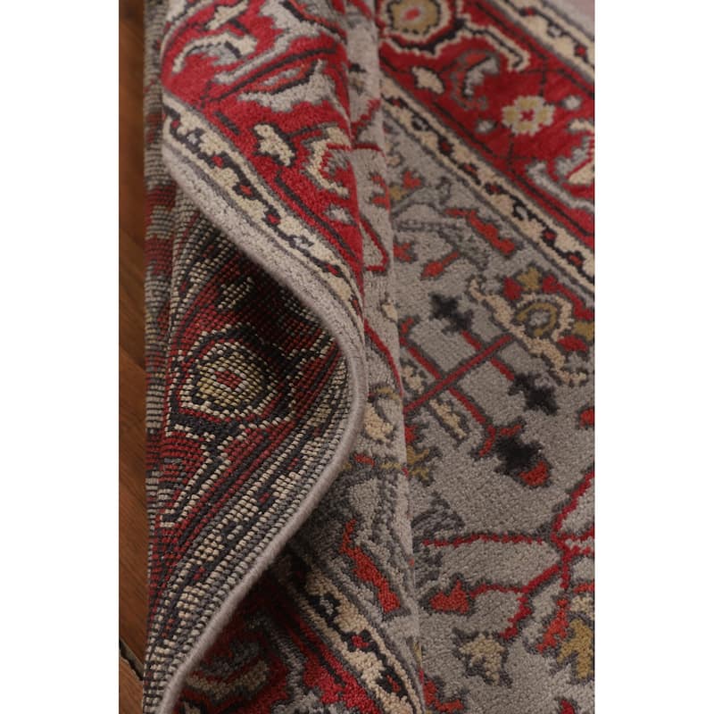 Heriz Serapi Oriental Foyer Rug Handmade Bedroom Wool Carpet - 4'1"x 5'11"